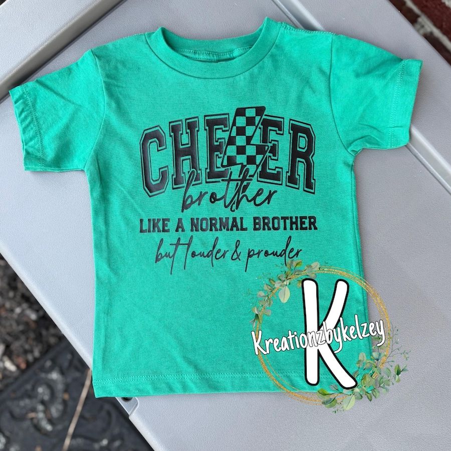 Cheer brother T-shirt for a younger sibling